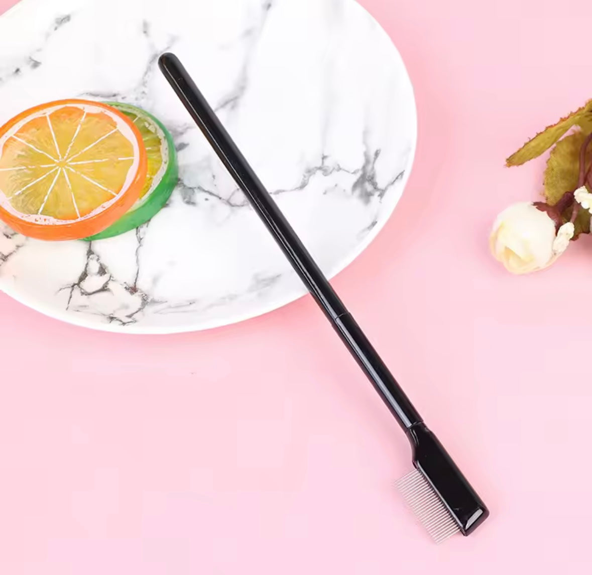 Stainless Steel Eyebrow Comb Metal Purpose Makeup Brush Eyelash