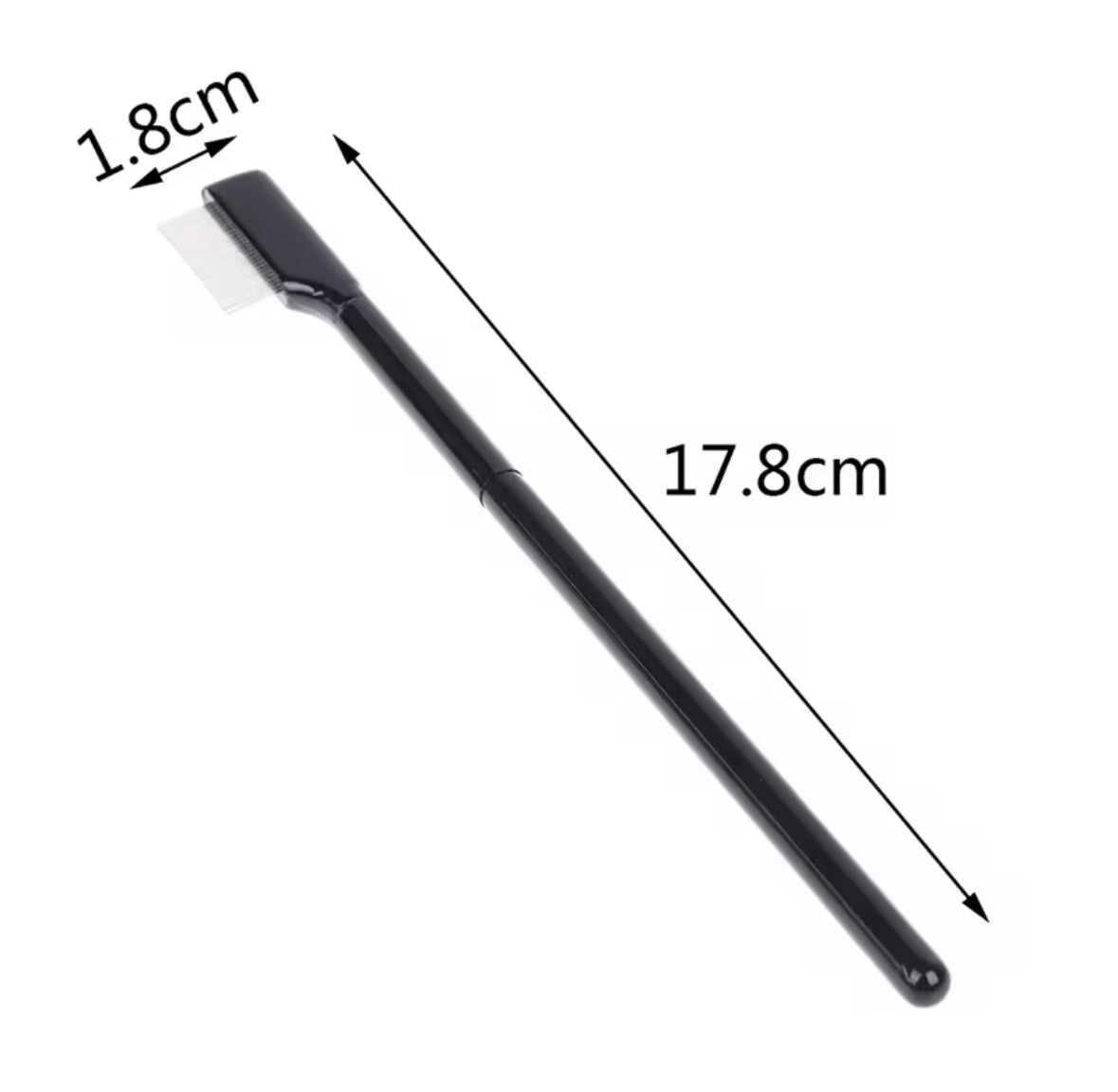 Stainless Steel Eyebrow Comb Metal Purpose Makeup Brush Eyelash