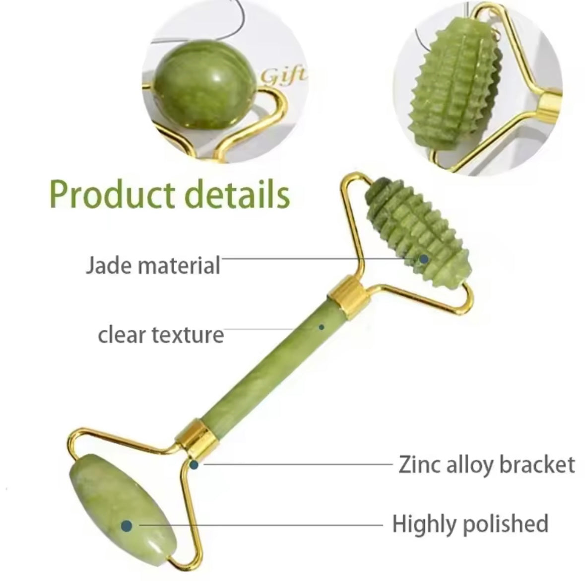 Natural Jade Roller Spa Massage